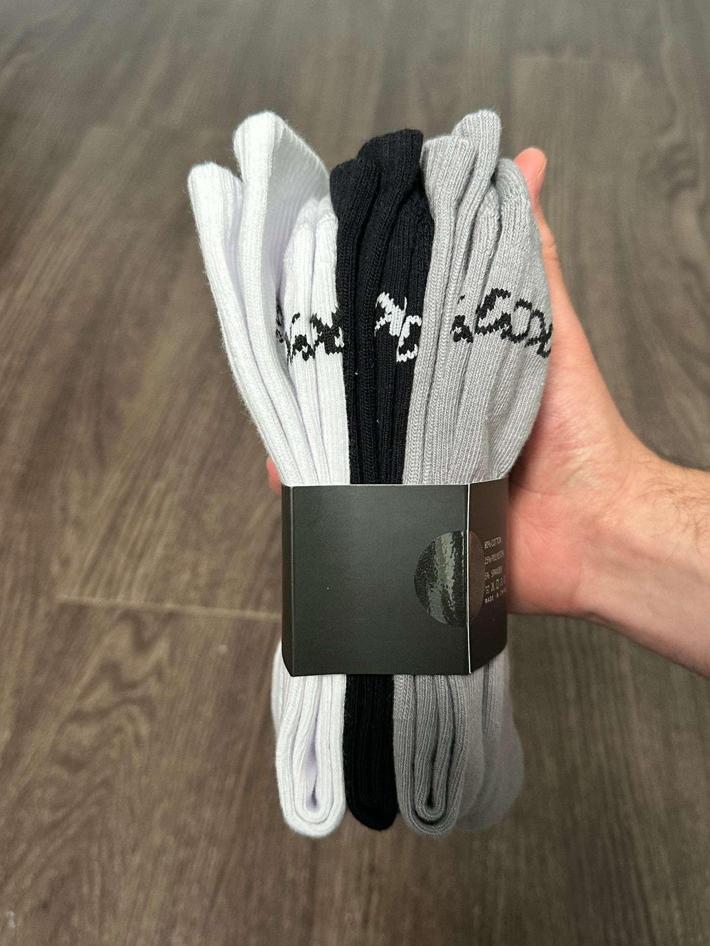 KCKD Everyday Socks 3 Pack Grey