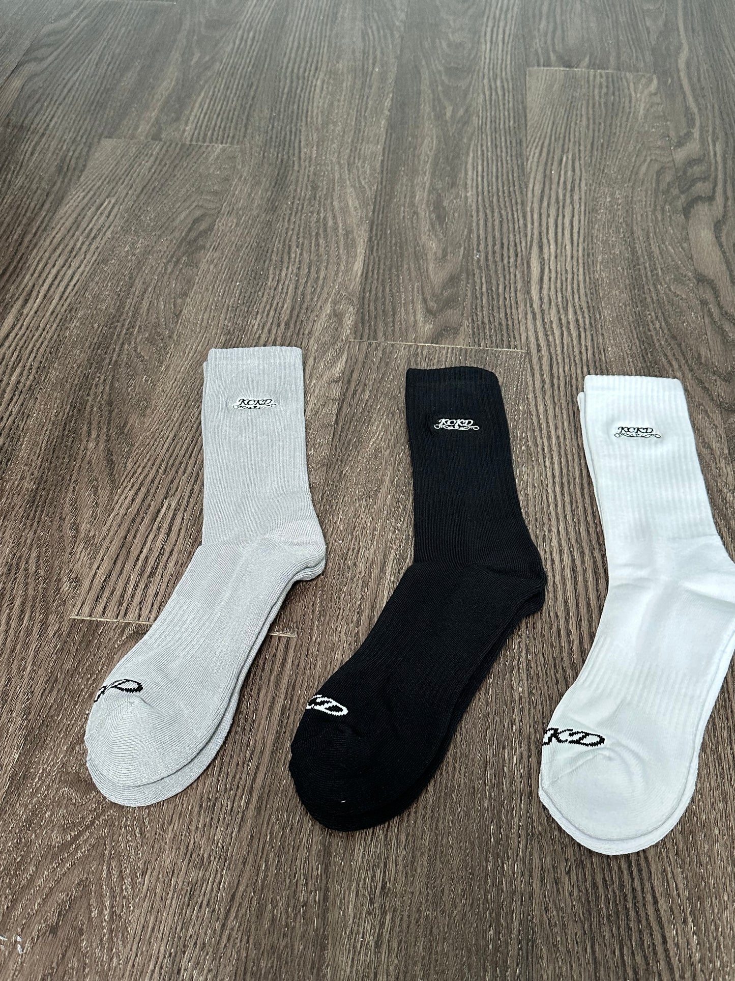 KCKD Everyday Socks 3 Pack Grey